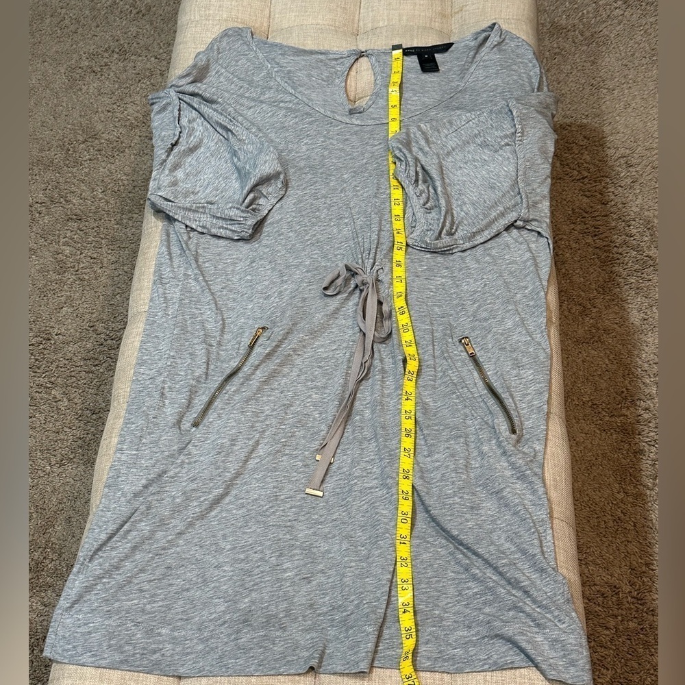 Marc by Marc Jacobs Women’s Medium Short Sleeve Bow Tie Mini Dress - Gray EUC - Picture 5 of 9